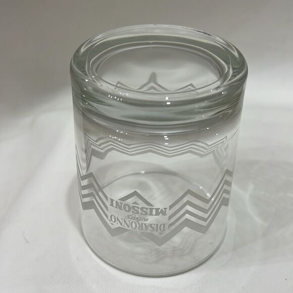 Disaronno Missoni Gray Etched Glass Tumbler Cocktail 10 Oz 3 In Round 3/4 Tall - Picture 4 of 7